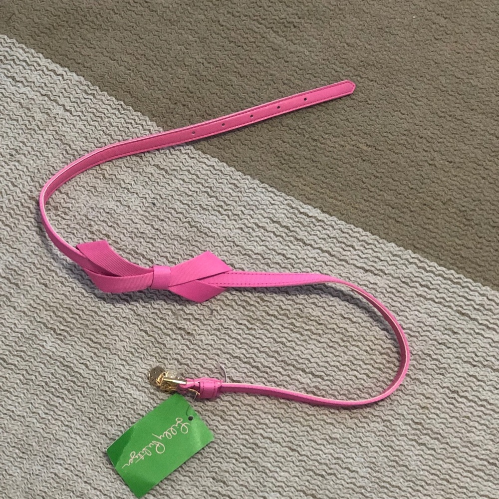 Pink bow Lilly Pulitzer belt